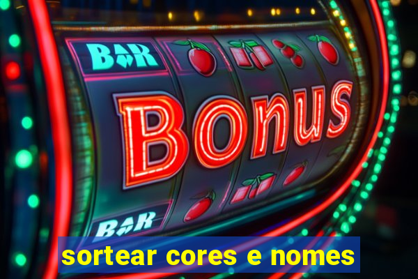 sortear cores e nomes